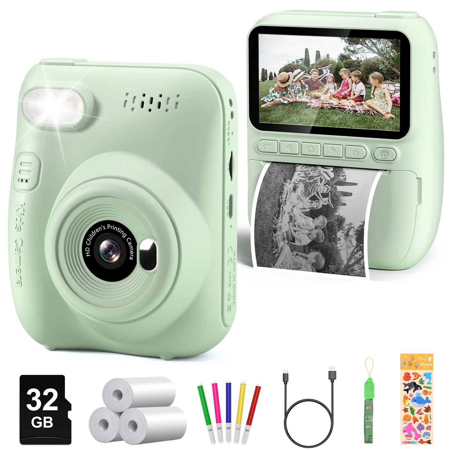 Kids Portable Digital Instant Print Camera