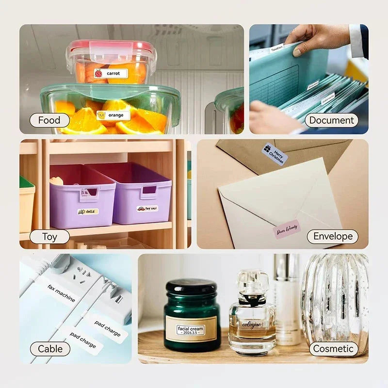 Portable Mini Printer With Adhesive Labels
