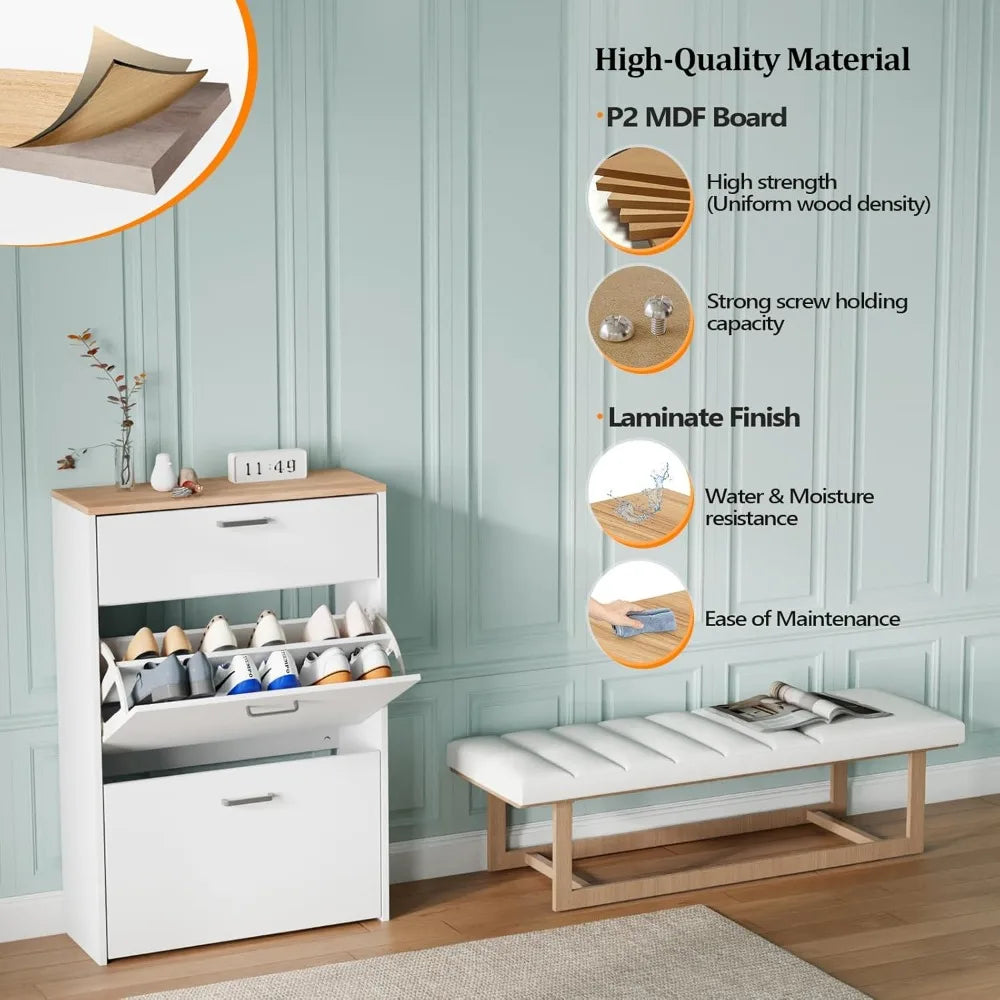 Shoe Cabinet Storage for Entryway