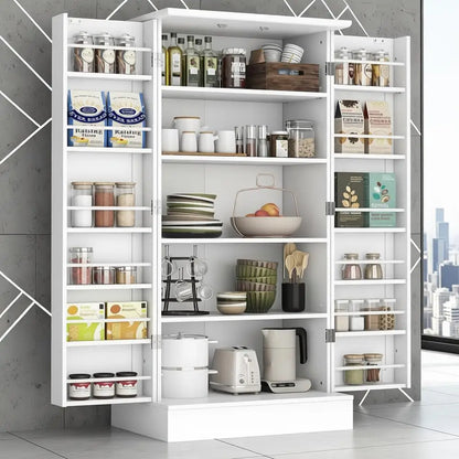 Freestanding Kitchen Pantry Cabinet with Doors
