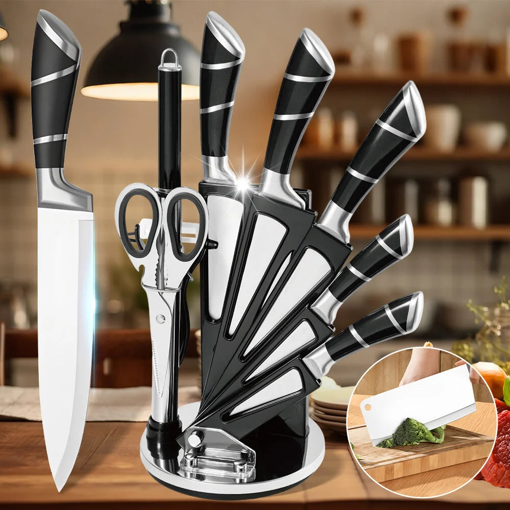 8 Piece Stainless Steel Kitchen Knife Set
