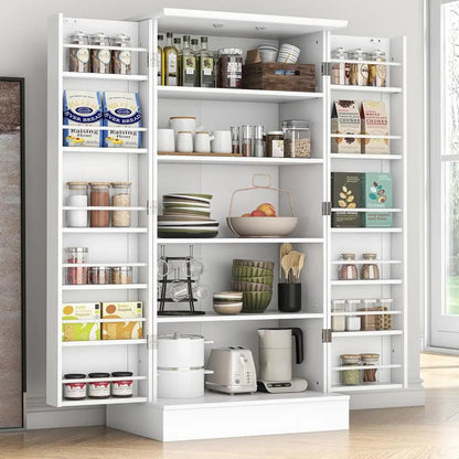 Freestanding Kitchen Pantry Cabinet with Doors