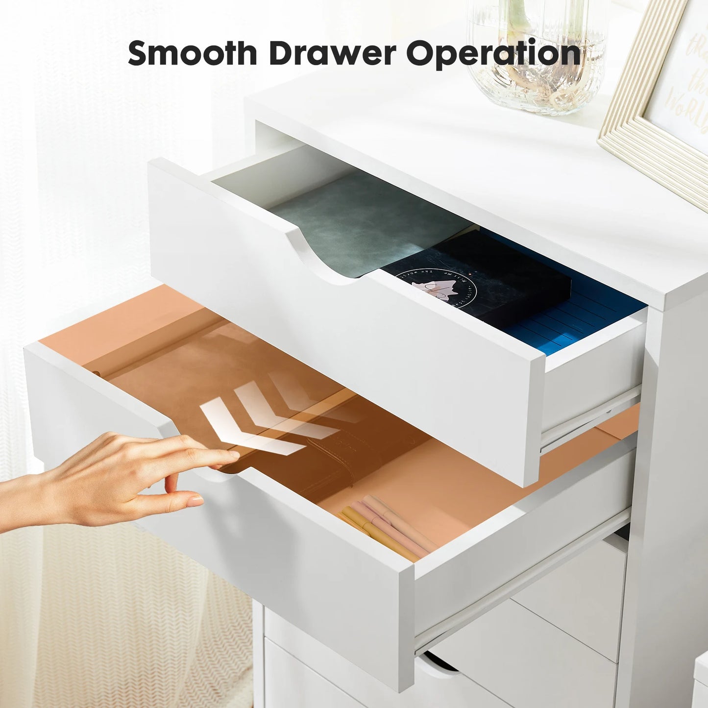 7 Drawer Rolling Dresser