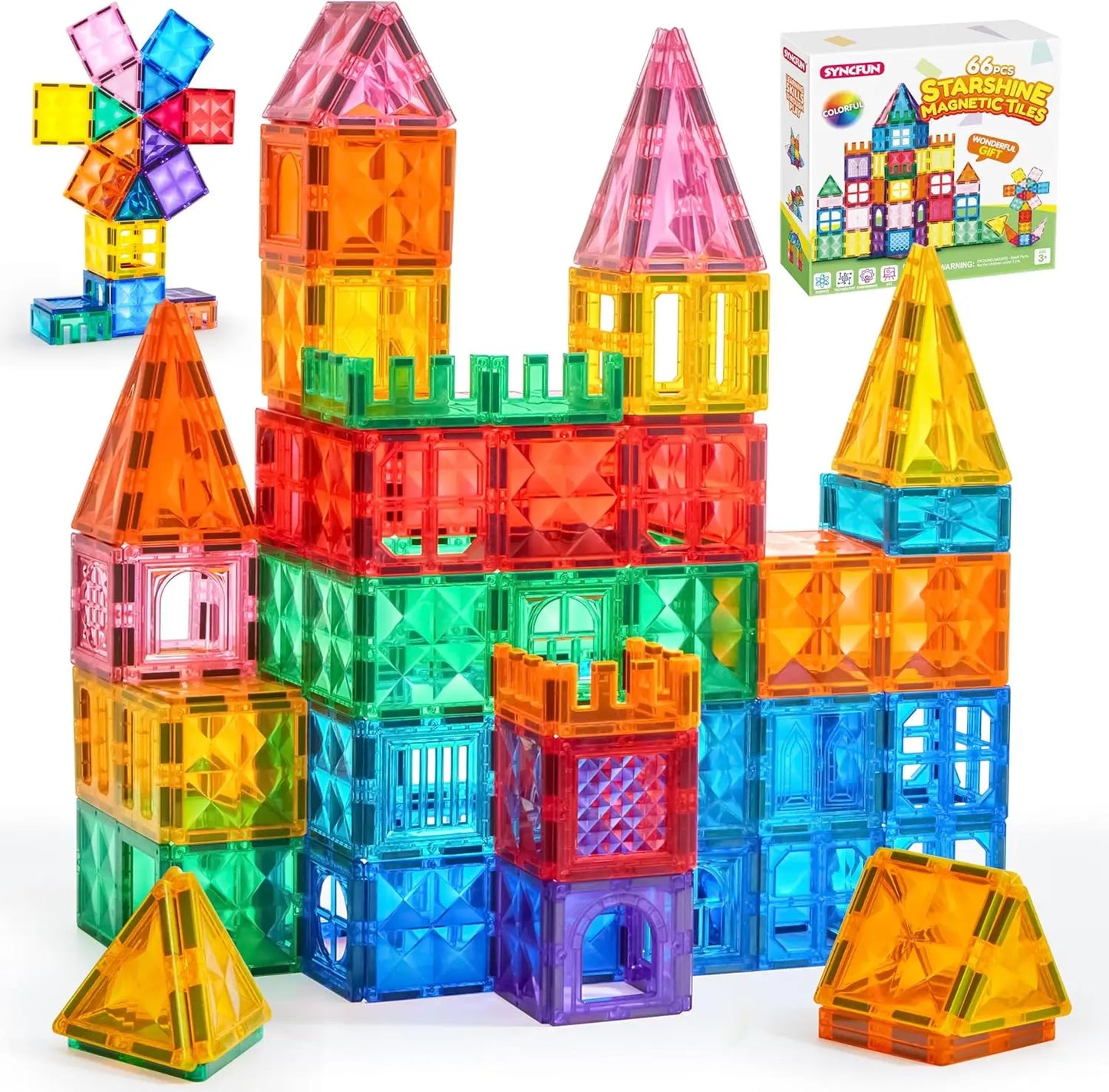 110/66/50 PCS Magnetic Building Blocks