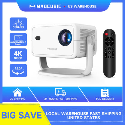 Portable Projector 1080P Home Cinema Auto Focus