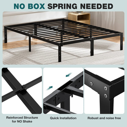 Metal Bed Frame With Storage Space