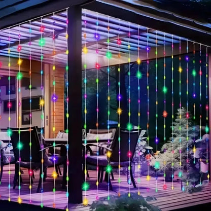 LED Smart Curtain Lights with Music App Controls