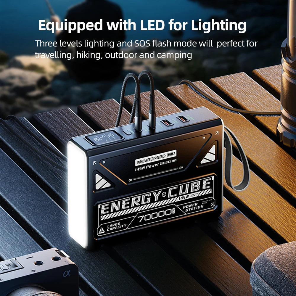 LED Camping Lantern With 70000mAh Large Capacity Battery