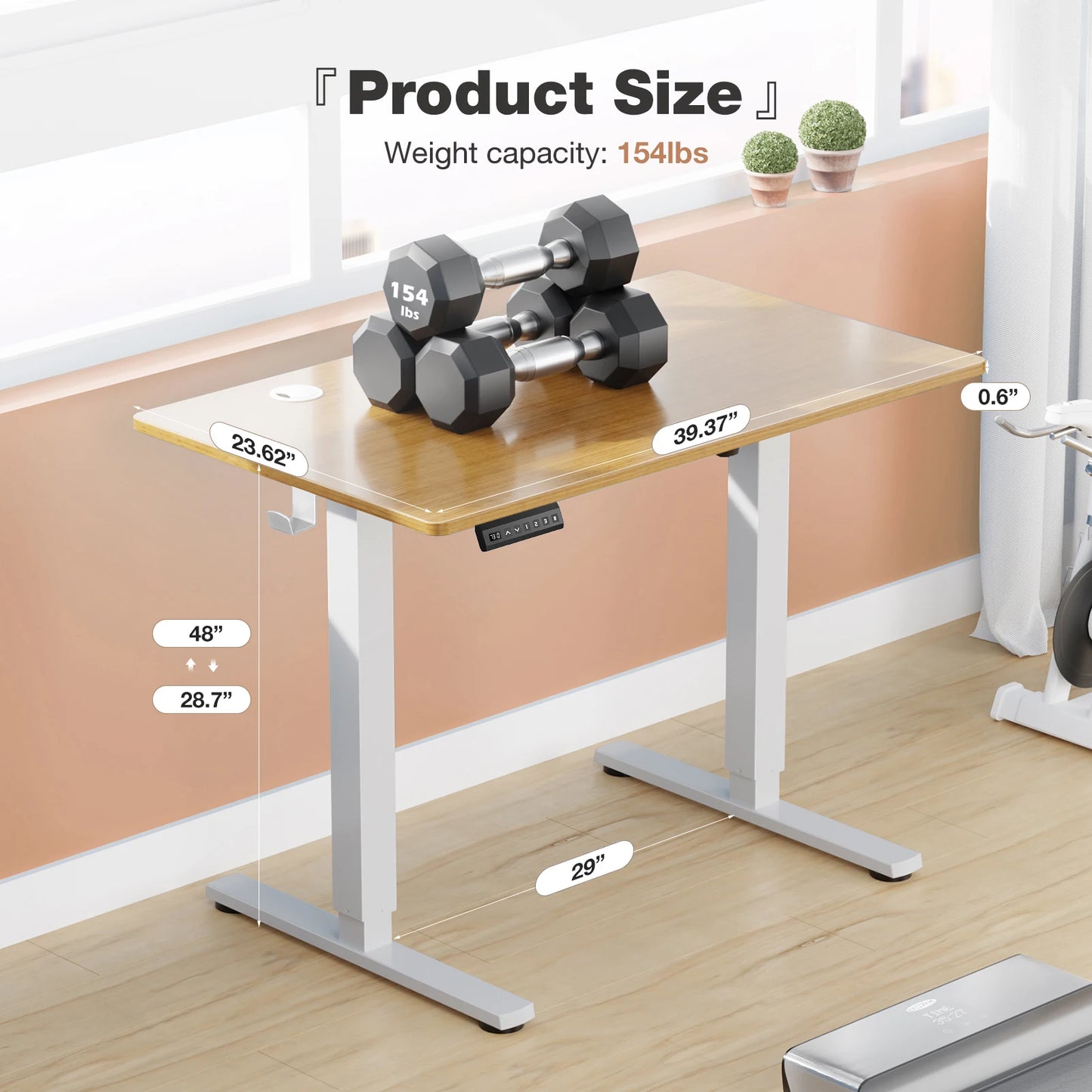 Adjustable Electric Standing Computer Desk
