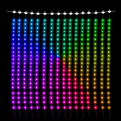 LED Smart Curtain Lights with Music App Controls