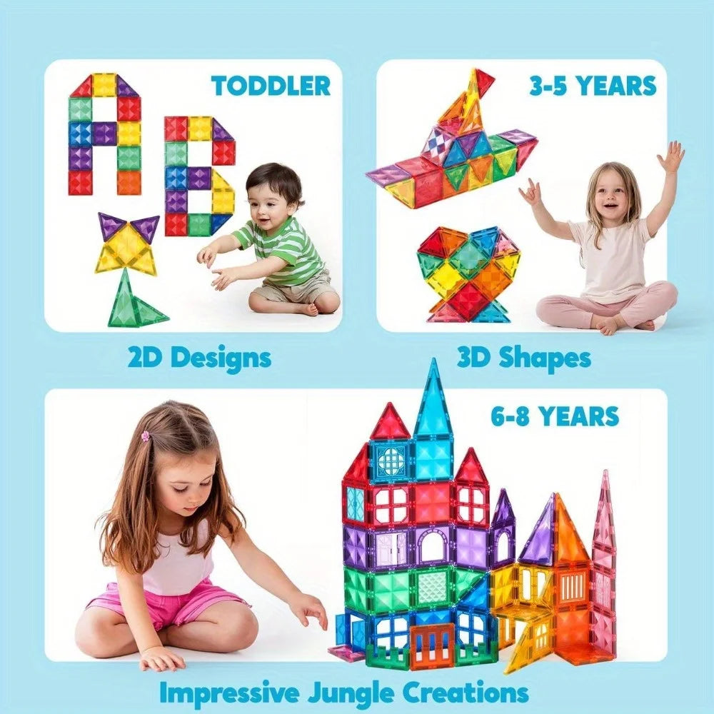 110/66/50 PCS Magnetic Building Blocks