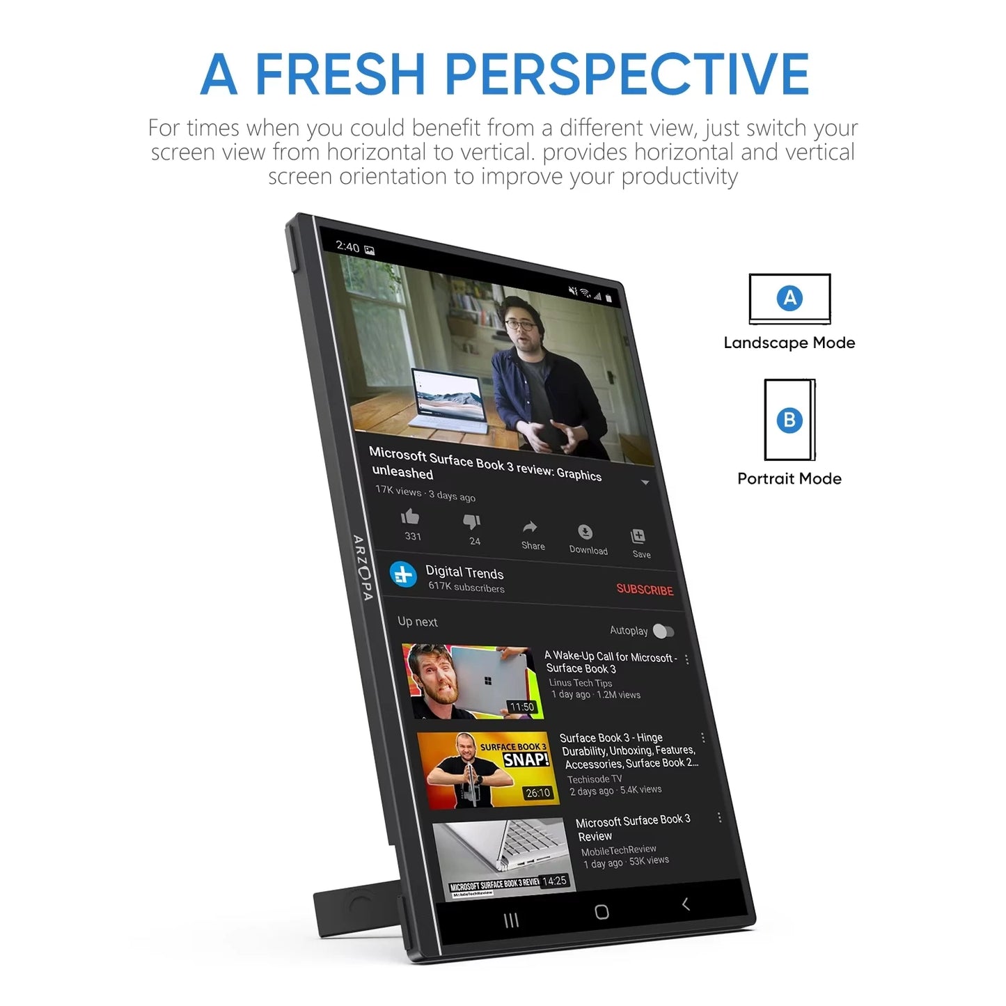 15.6 inch Portable Monitor External Second Screen