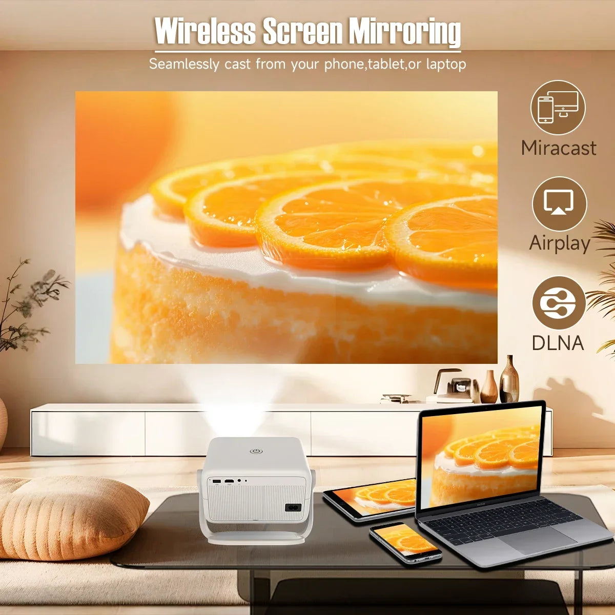 Magcubic Projector 4K Native 1080P Portable Home Cinema