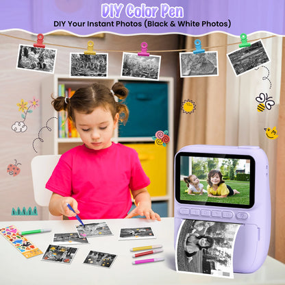 Kids Portable Digital Instant Print Camera
