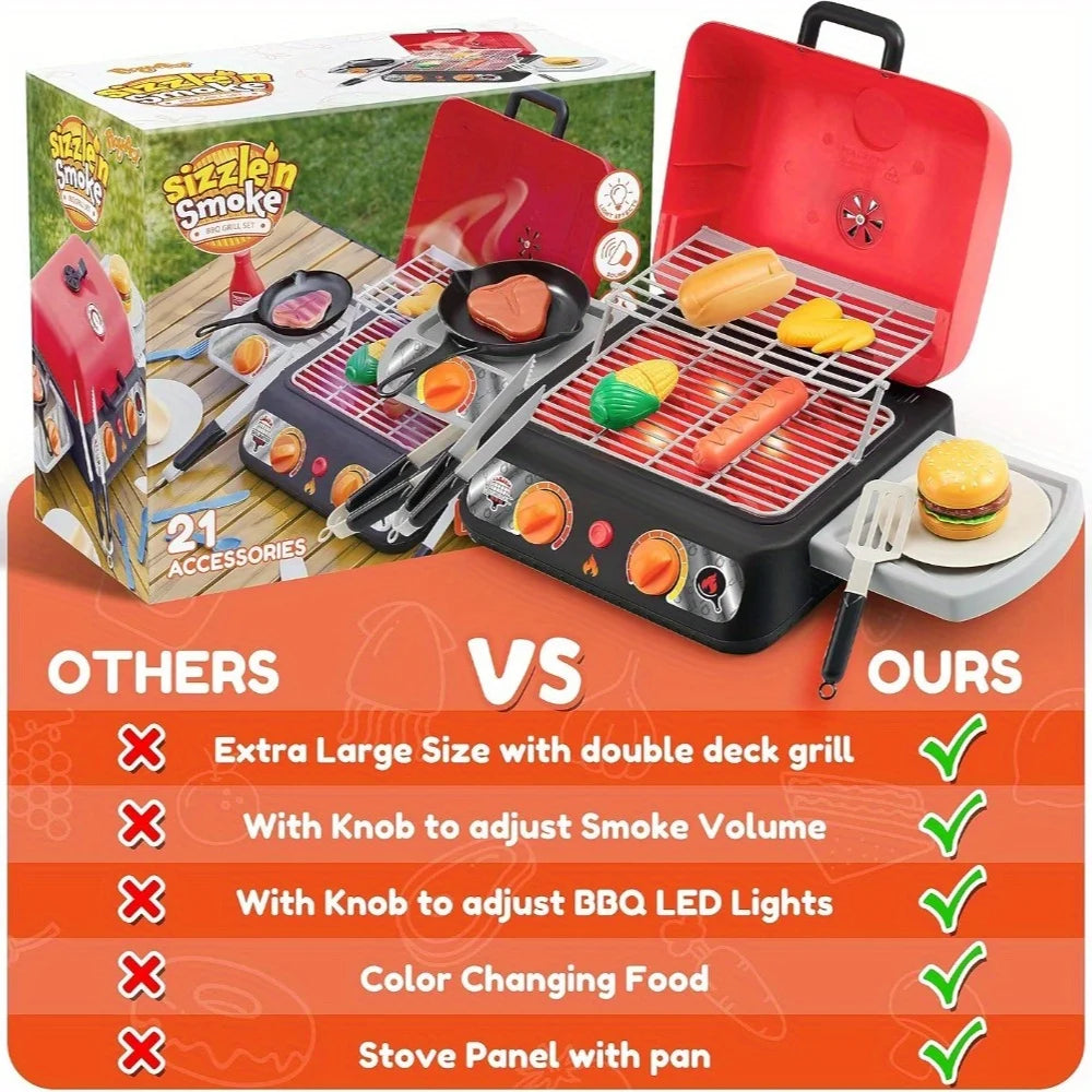 Kids BBQ Grill Playset