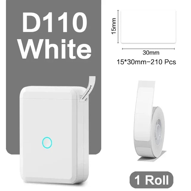 Portable Mini Printer With Adhesive Labels