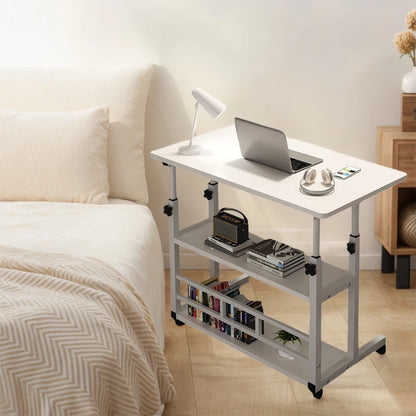 Height Adjustable Mobile Laptop Computer Desk