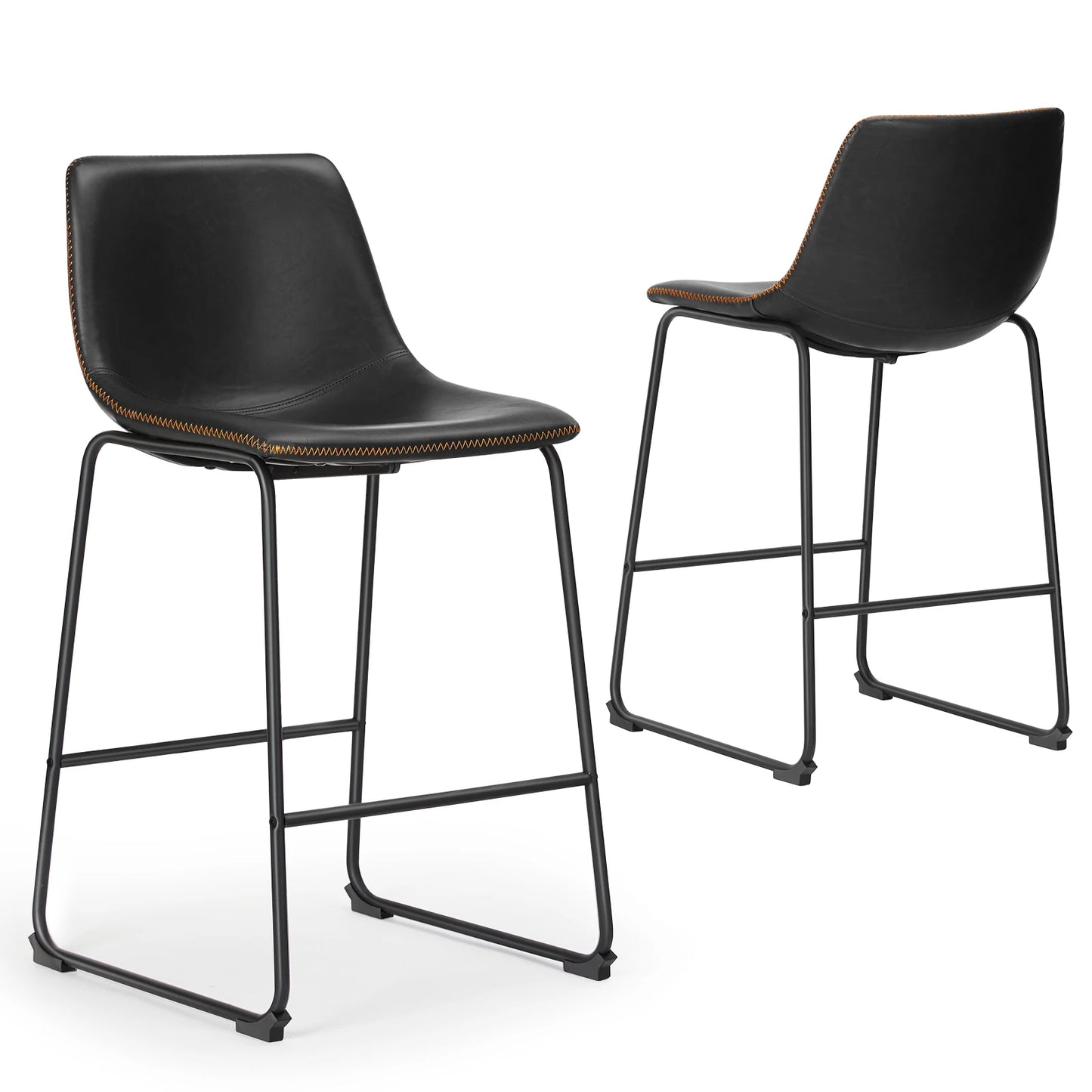 Counter Height Leather Bar Stools