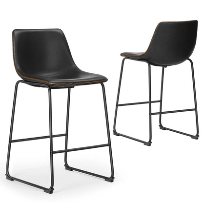 Counter Height Leather Bar Stools