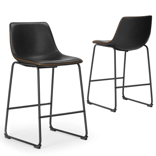Counter Height Leather Bar Stools