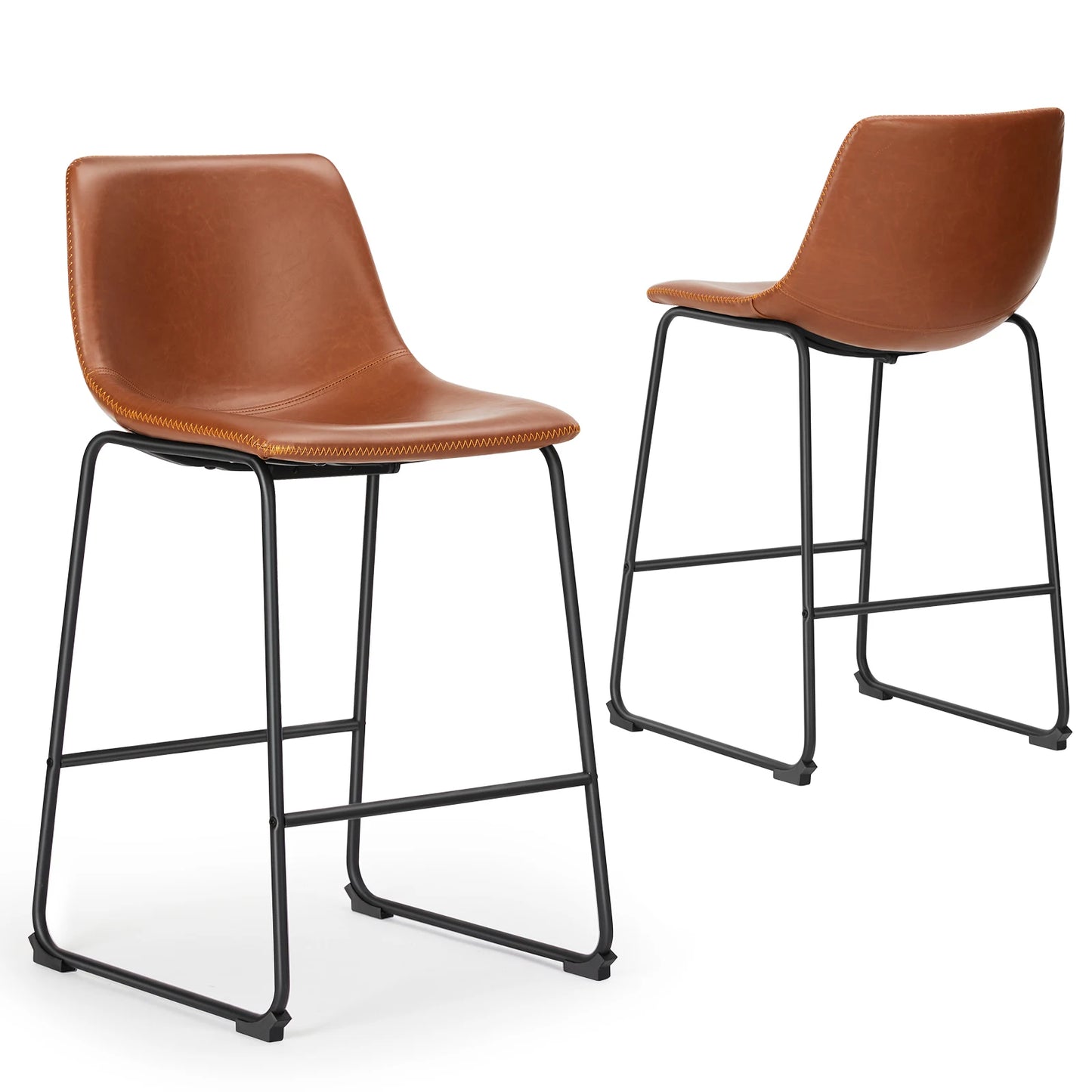 Counter Height Leather Bar Stools