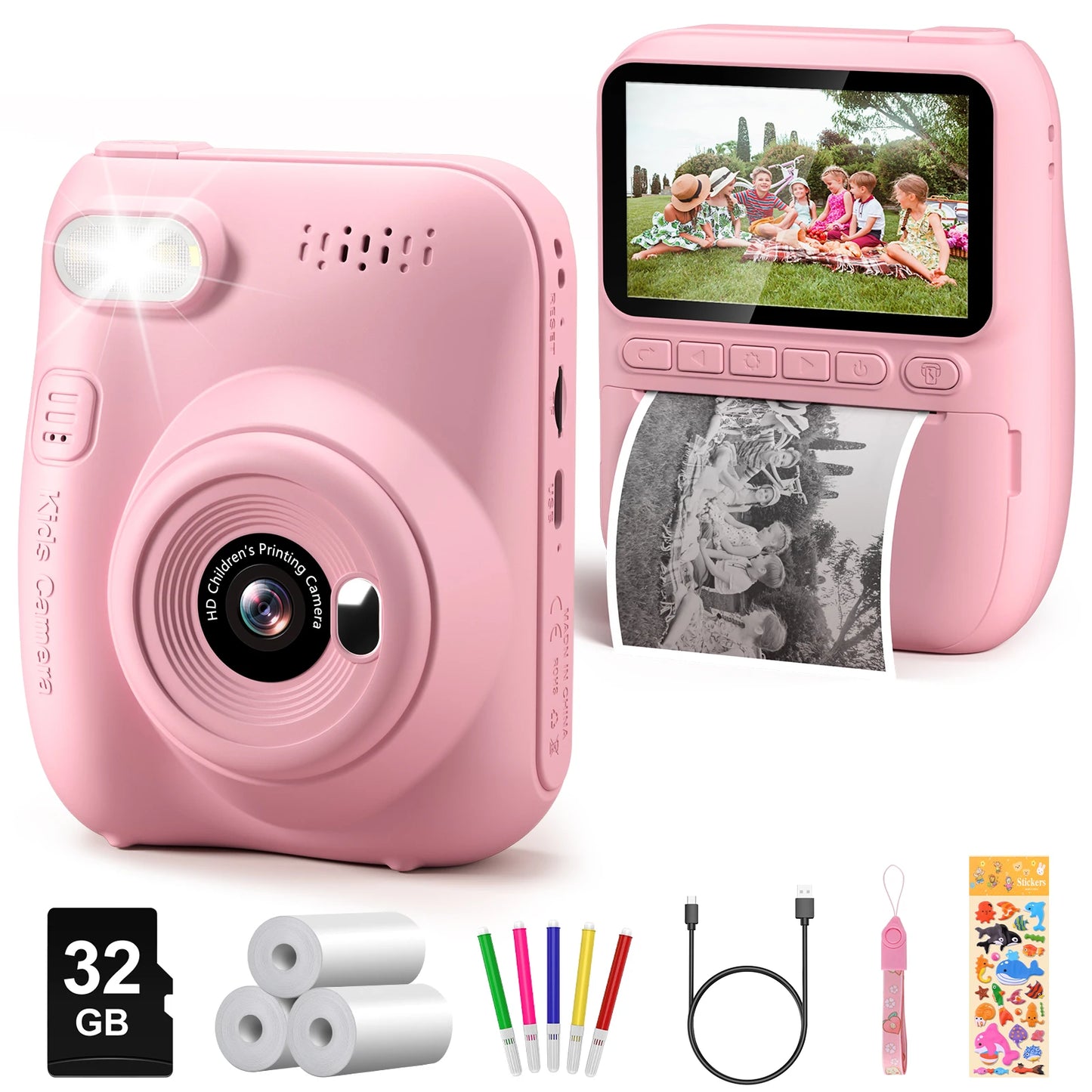 Kids Portable Digital Instant Print Camera