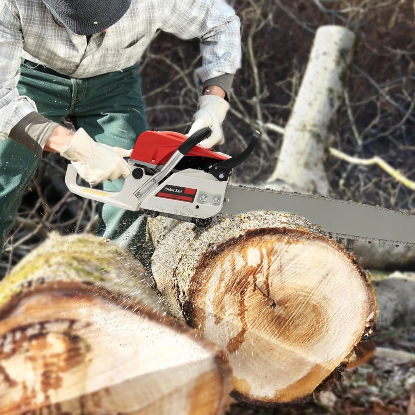 22 Inch Gas Powered Chainsaw