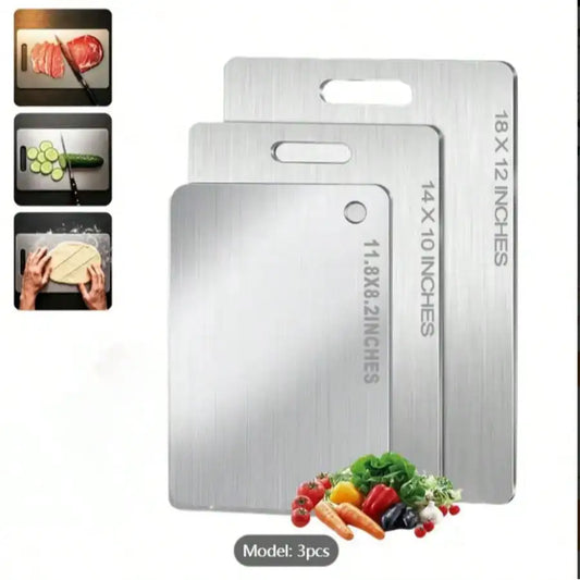 3Pcs Titanium Double-Sided Cutting Boards