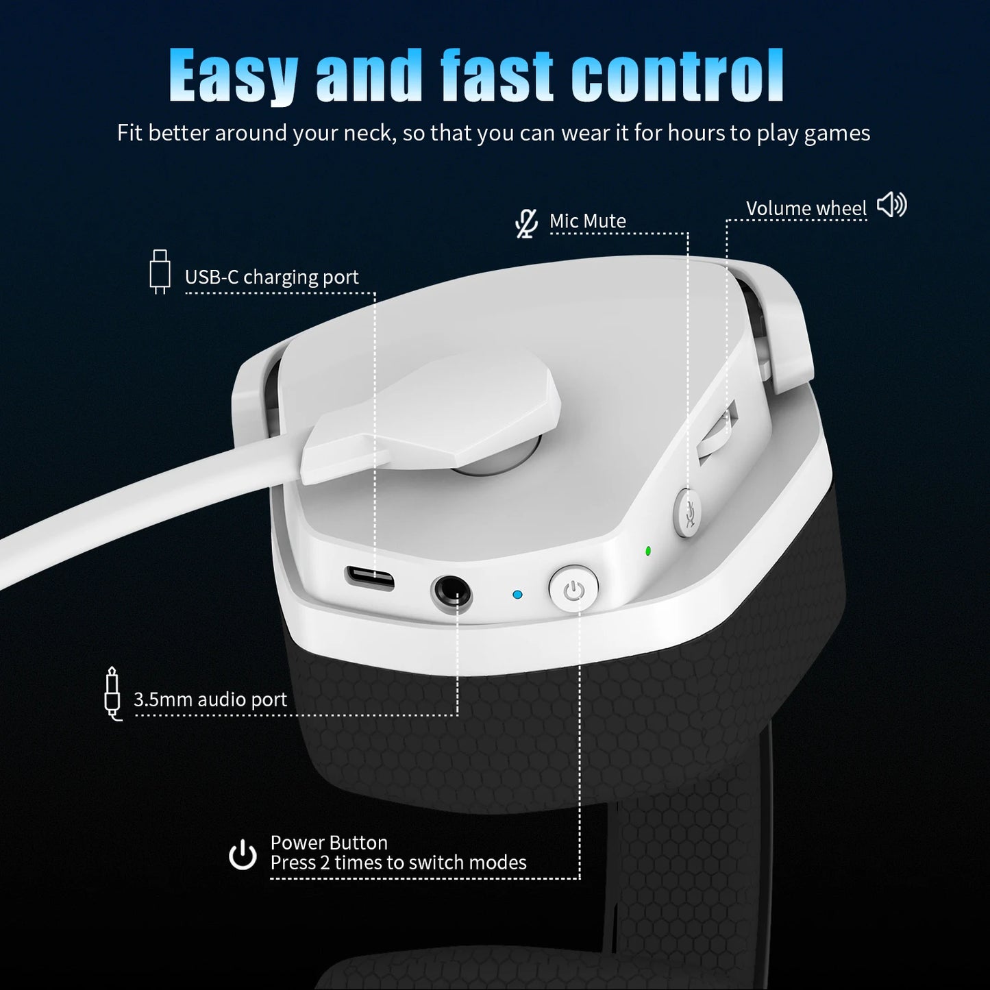 2.4G Dual Wireless Gaming Headset