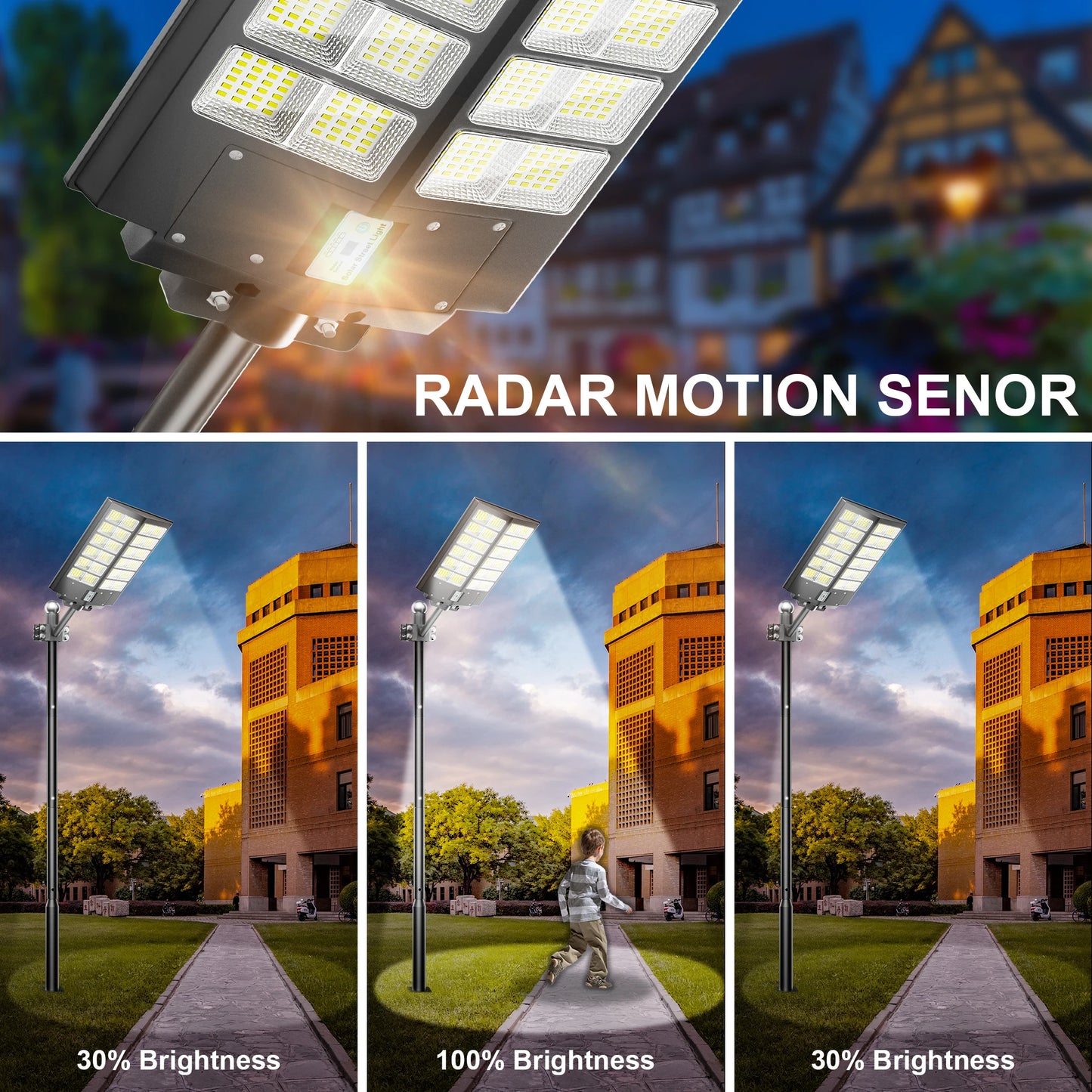 6000-Watt Waterproof Solar Street Light