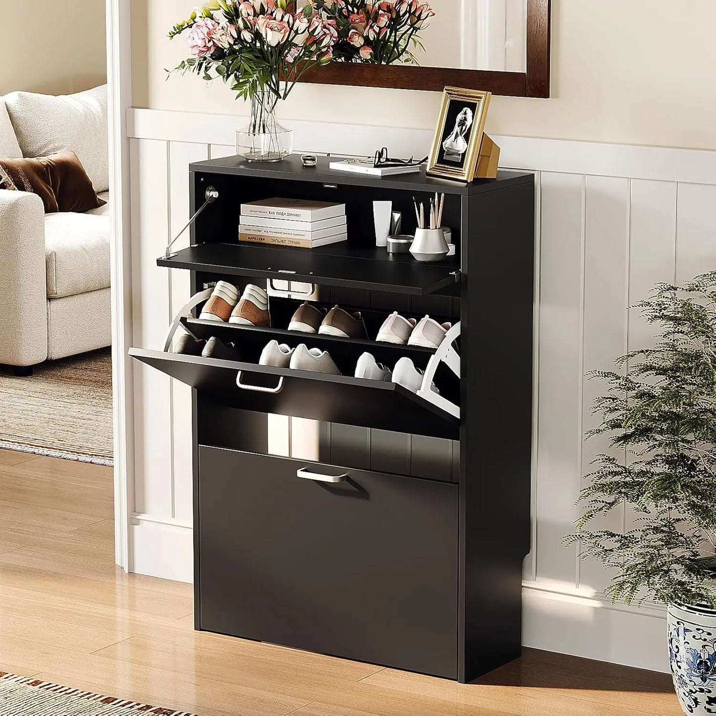 Shoe Cabinet Storage for Entryway
