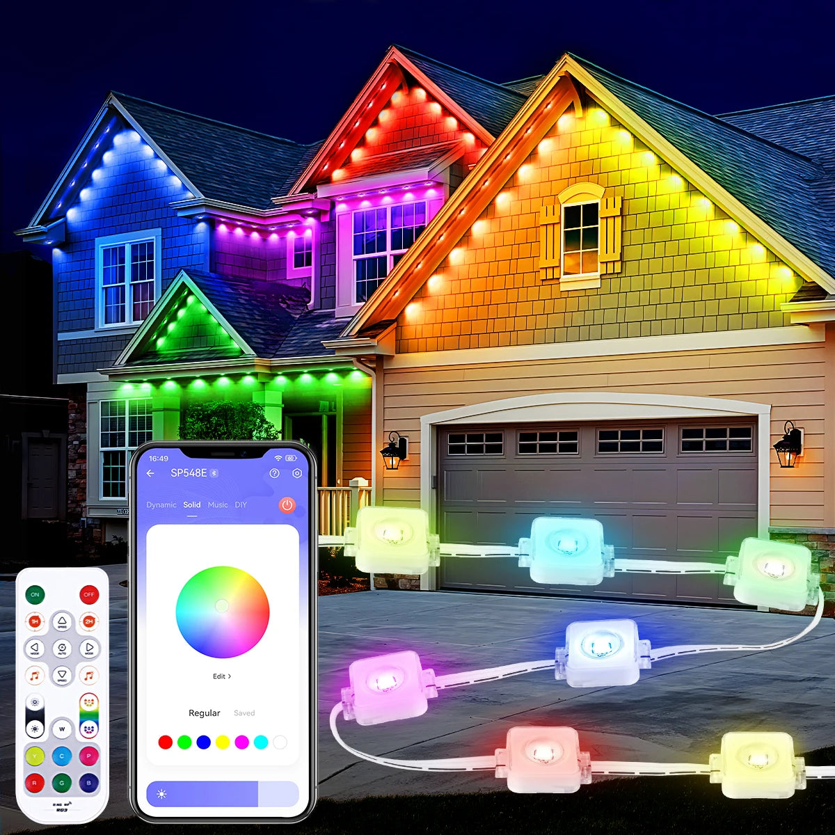 Permanent Outdoor Lights 100ft/150FT