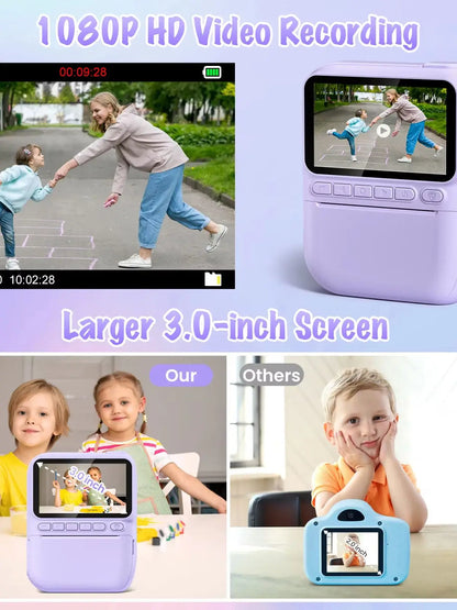 Kids Portable Digital Instant Print Camera