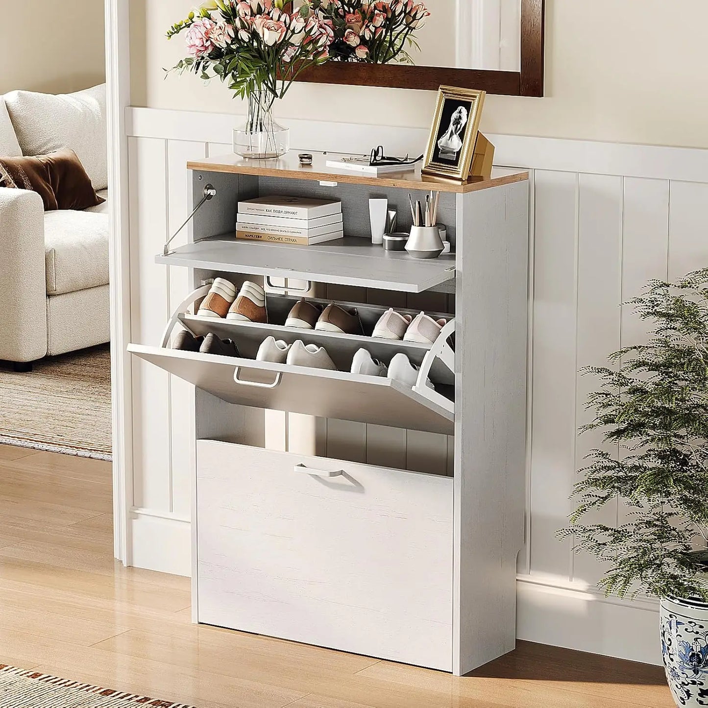 Shoe Cabinet Storage for Entryway