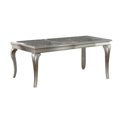 7pc Rect. Glass Dining Table Set