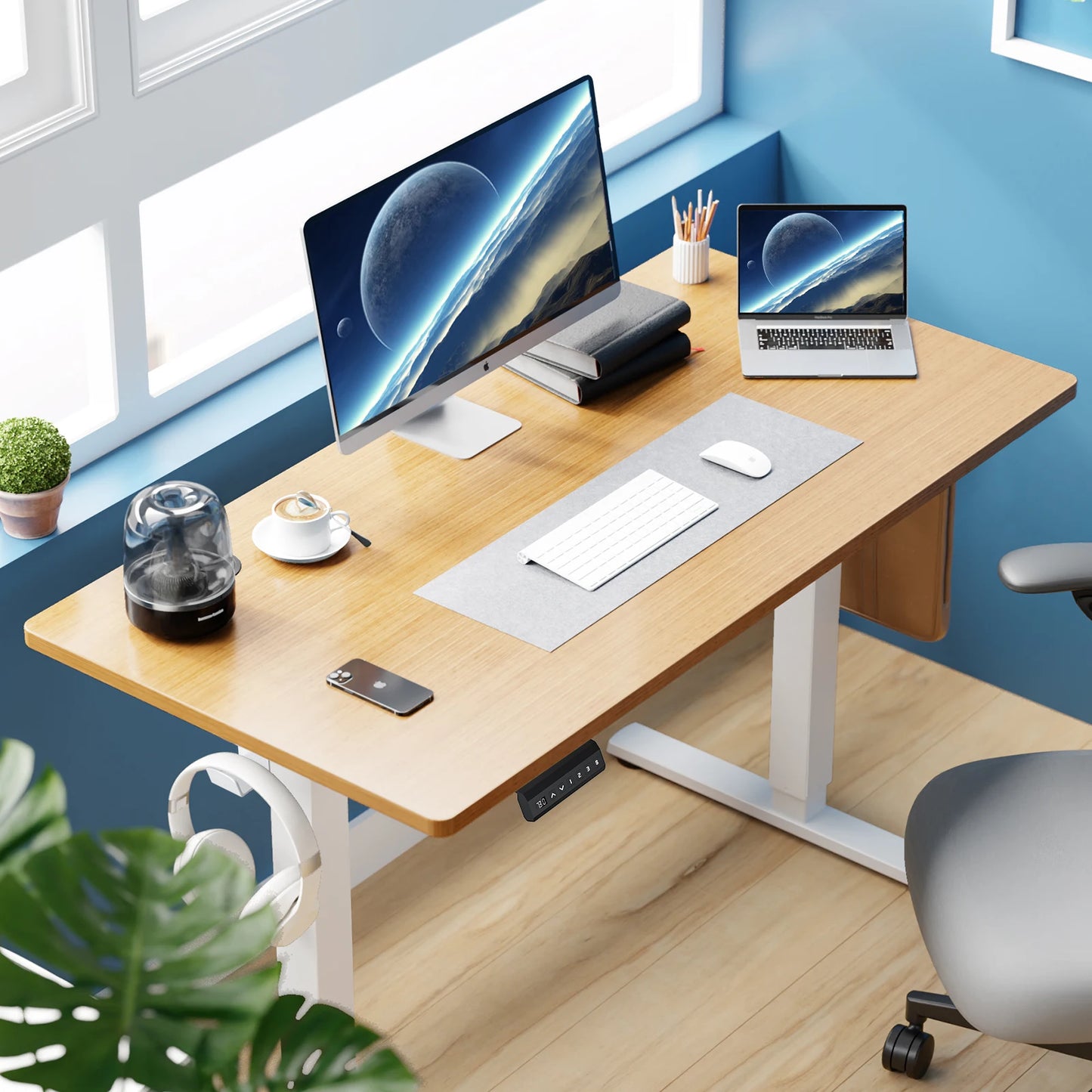 Adjustable Electric Standing Computer Desk
