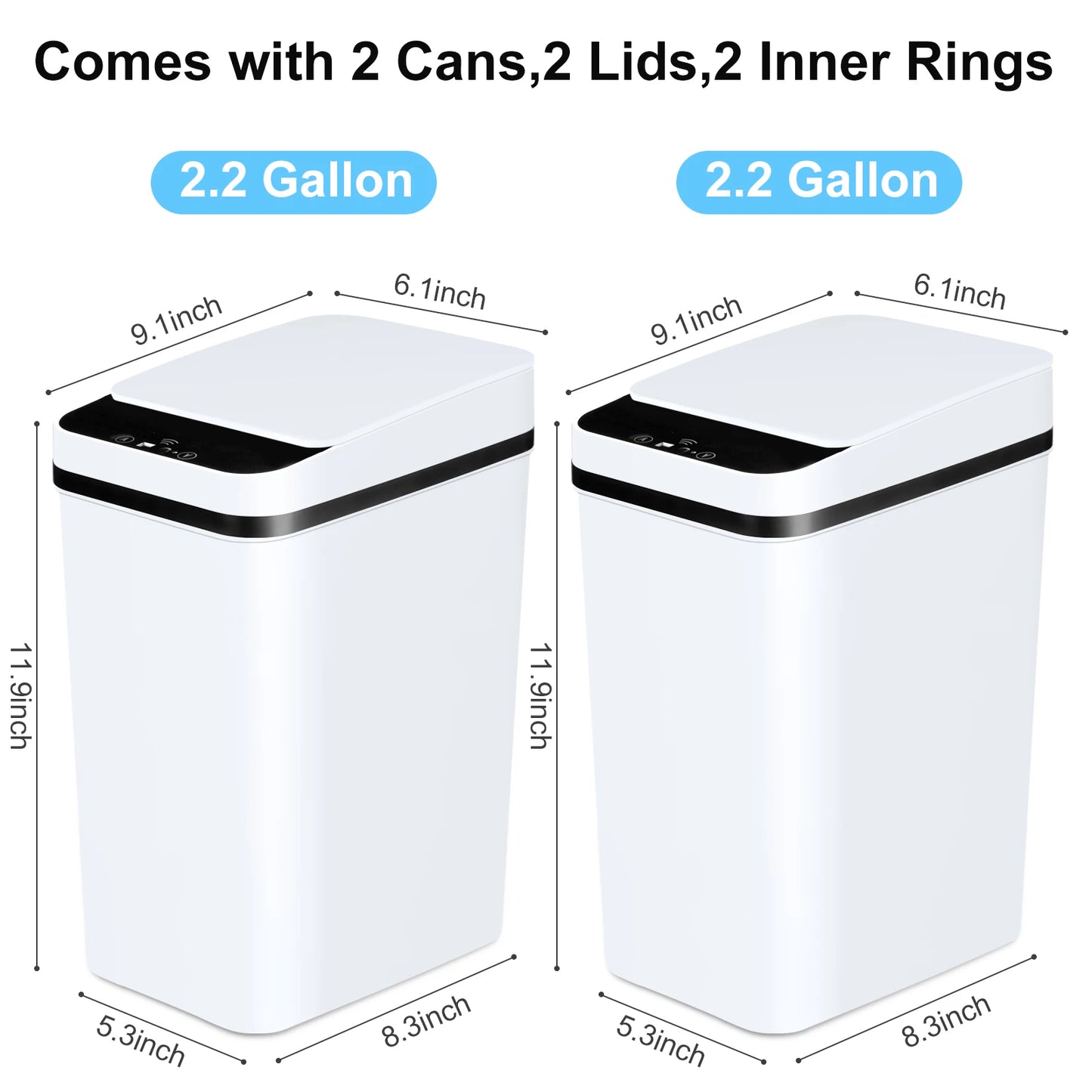 Automatic Trash Cans Touchless Motion Sensor