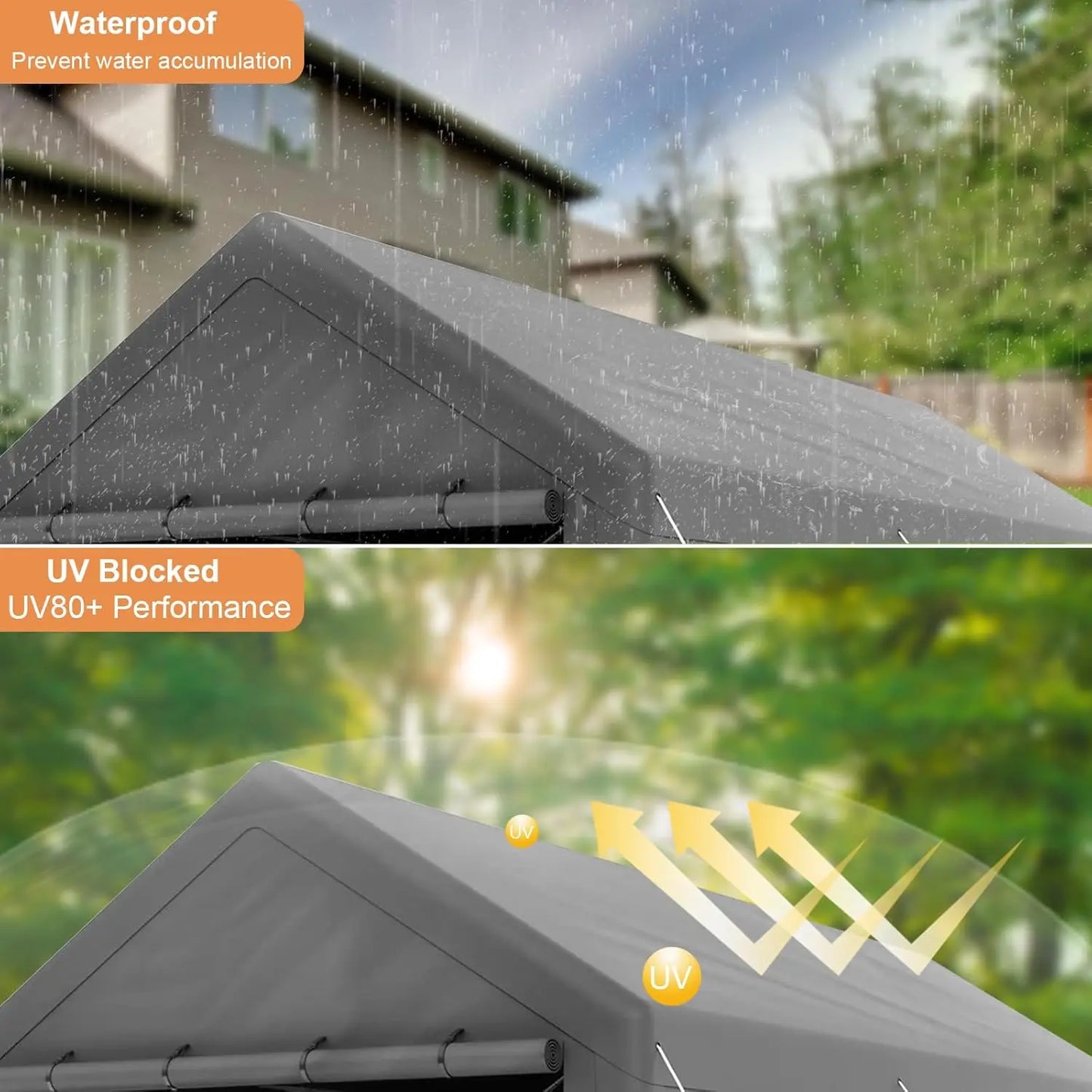 10'x20' Heavy Duty Steel Outdoor Canopy