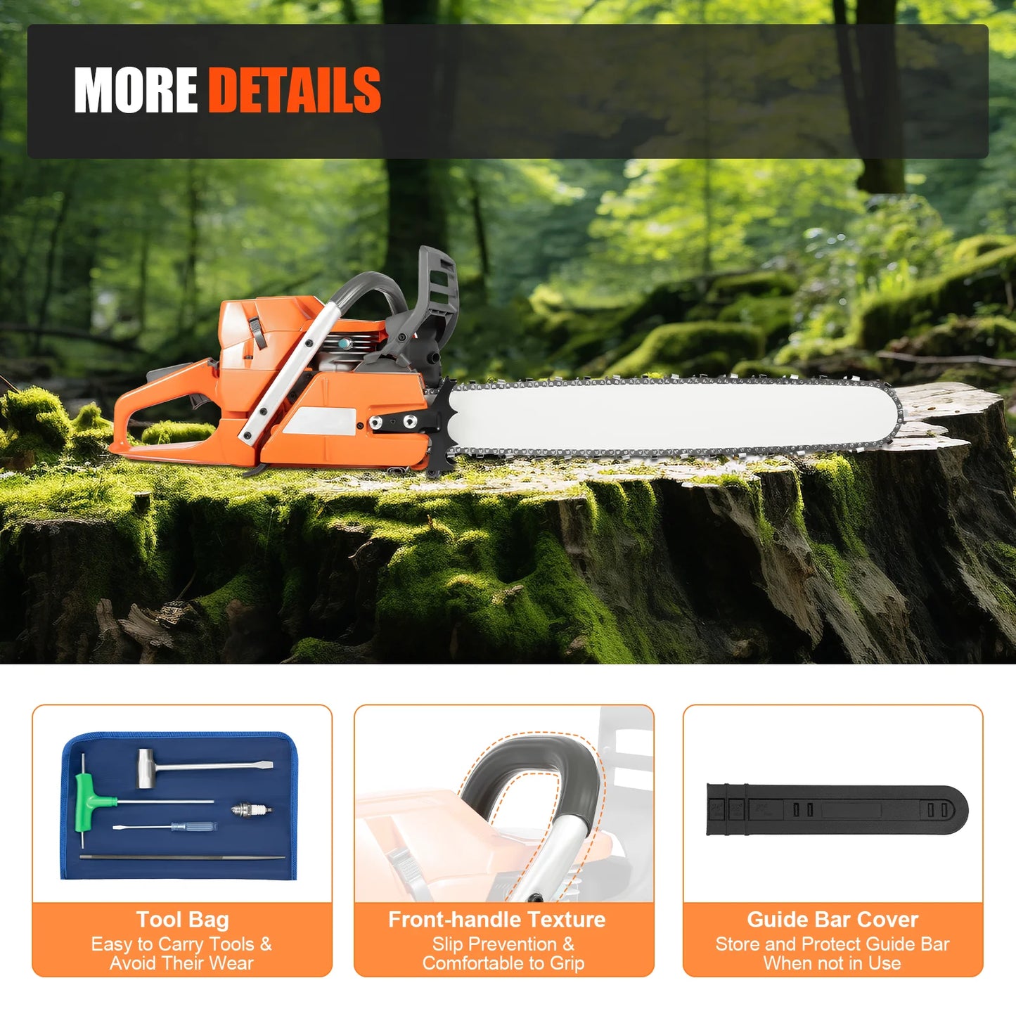 24 inch Gasoline Powered Chain Saw