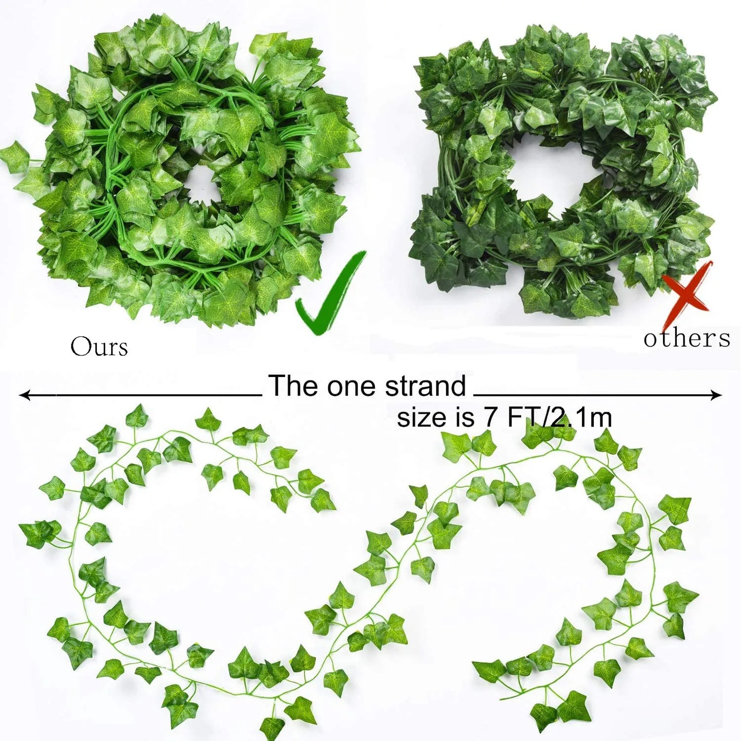 84 Feet Artificial Ivy Leaves Garland