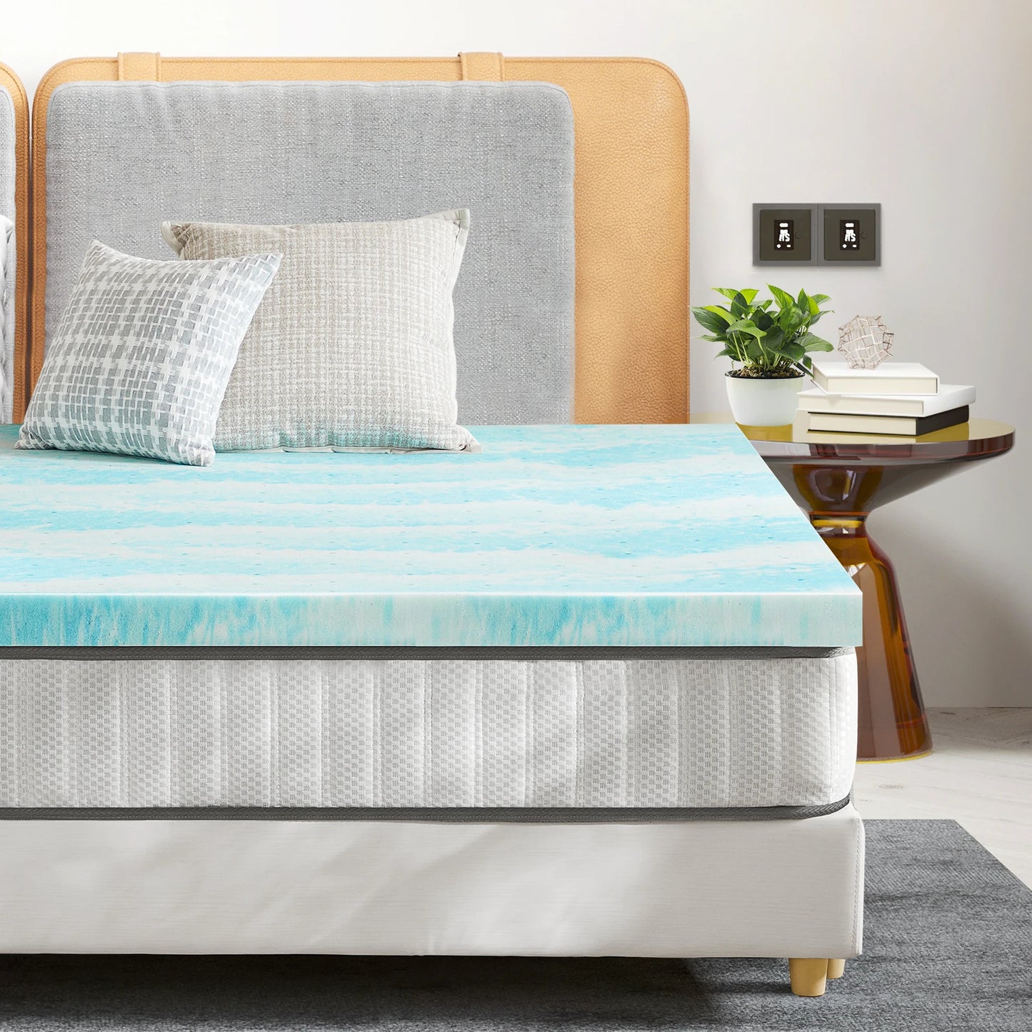 2-3 Inch Gel Memory Foam Mattress Topper