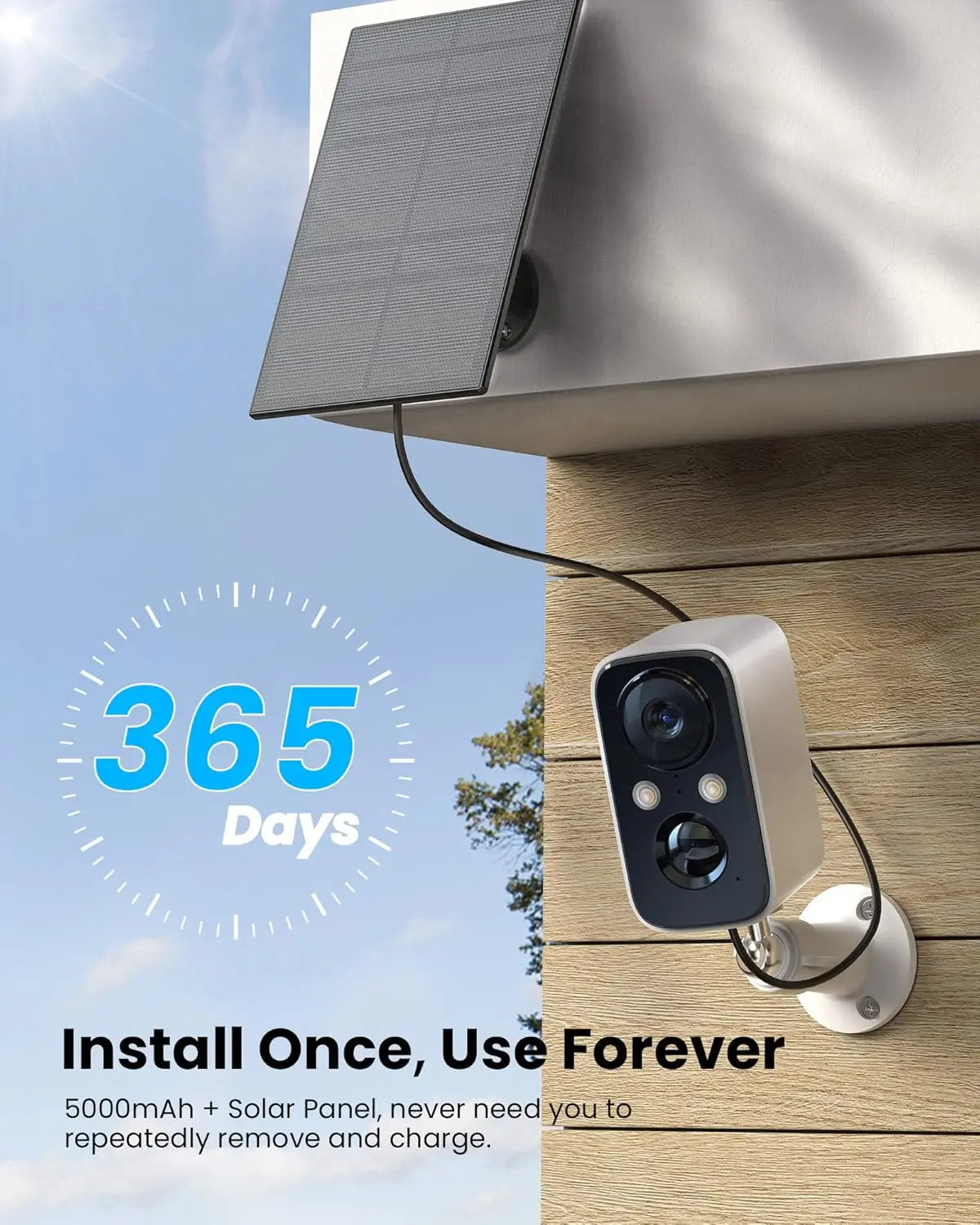 Wireless Outdoor Solar Security Camera