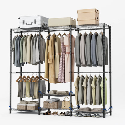 Freestanding Portable Clothes Storage Rack