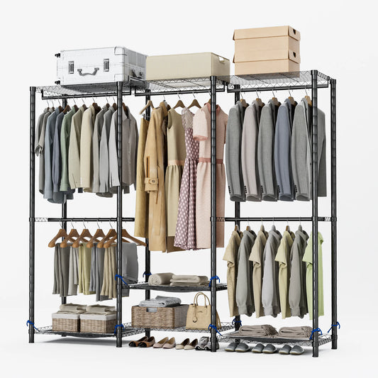 Freestanding Portable Clothes Storage Rack