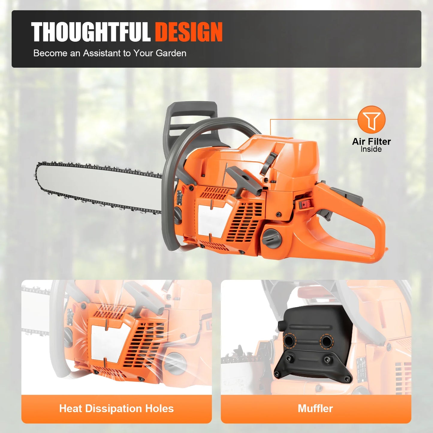24 inch Gasoline Powered Chain Saw