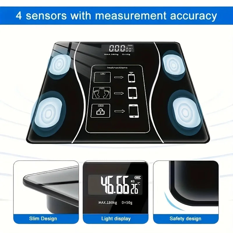 Intelligent Digital Body Scale With Backlit LED