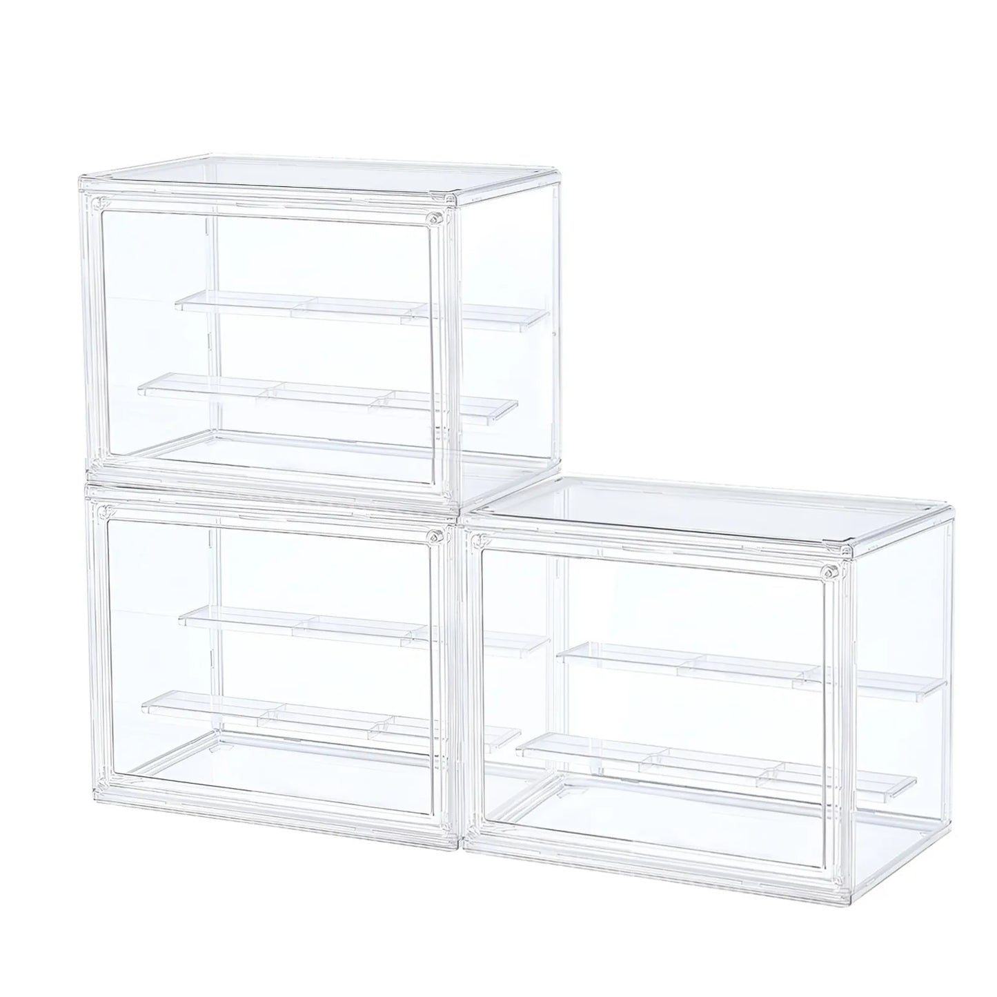 Clear Stackable Dustproof Storage Bins
