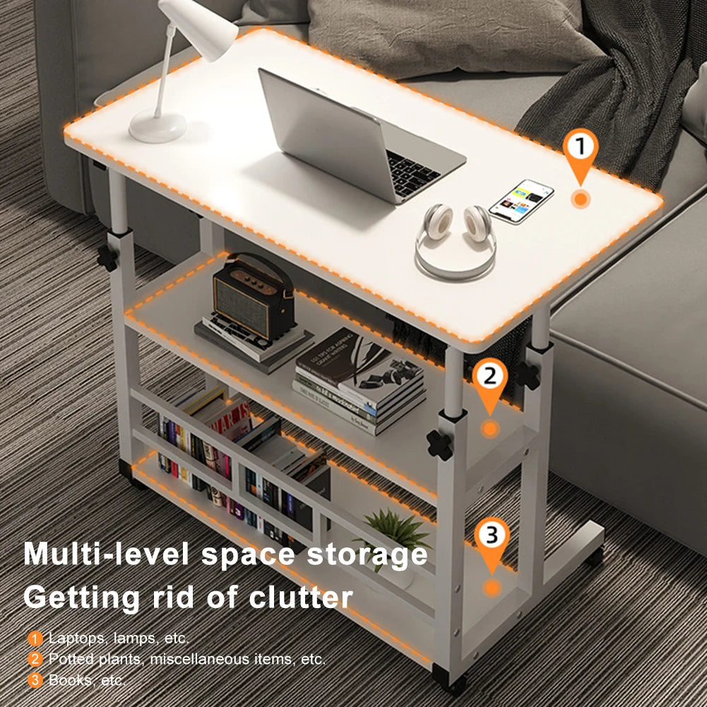 Height Adjustable Mobile Laptop Computer Desk