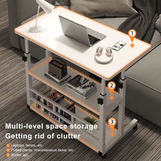 Height Adjustable Mobile Laptop Computer Desk