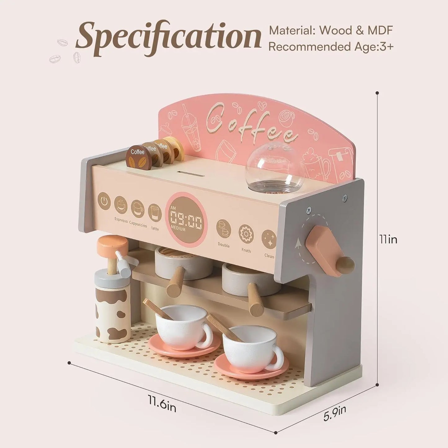 Play Kitchen Accessories Toy Set